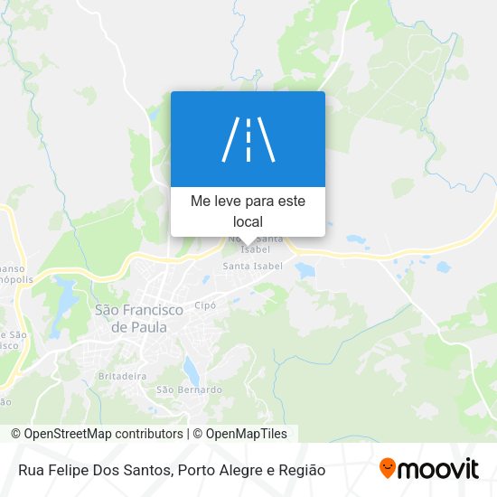 Rua Felipe Dos Santos mapa