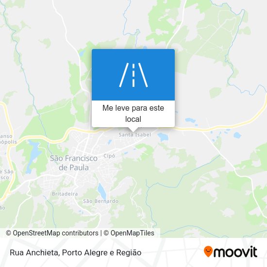 Rua Anchieta mapa
