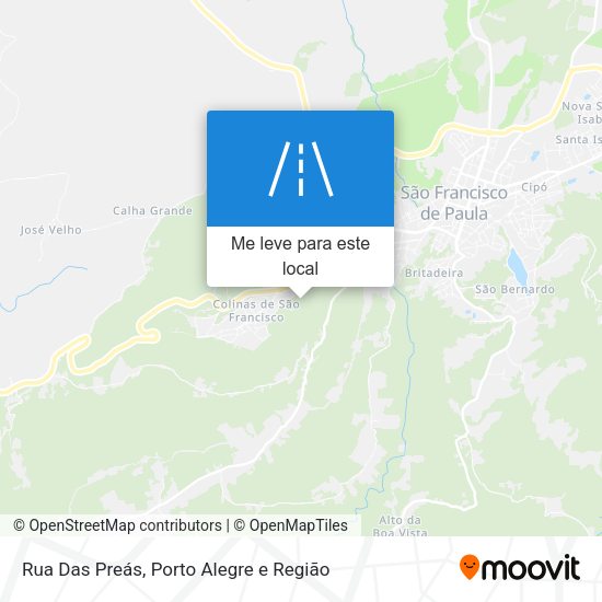 Rua Das Preás mapa