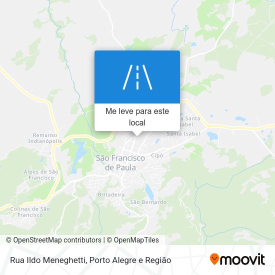 Rua Ildo Meneghetti mapa