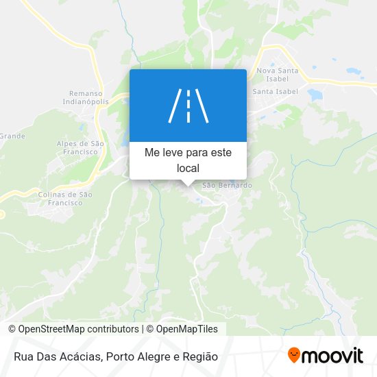 Rua Das Acácias mapa