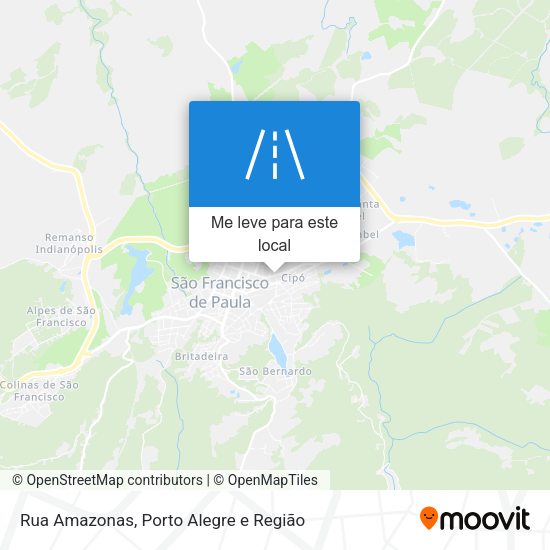Rua Amazonas mapa