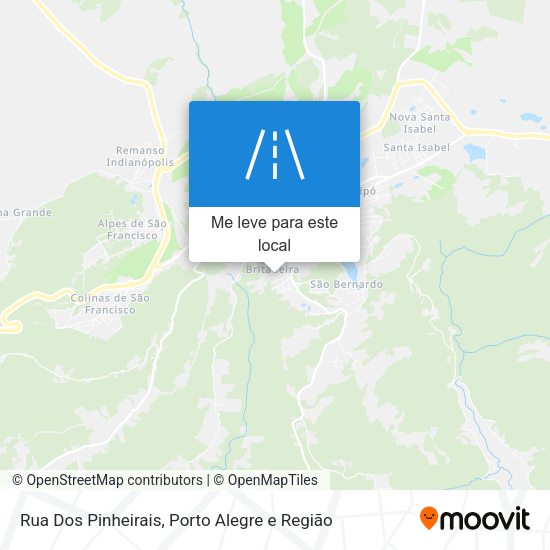 Rua Dos Pinheirais mapa