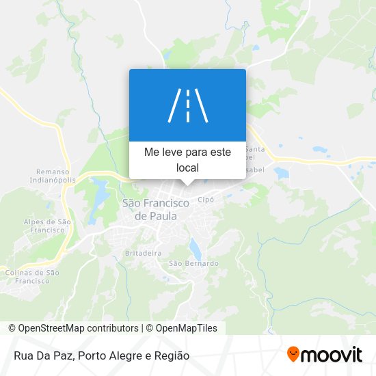 Rua Da Paz mapa