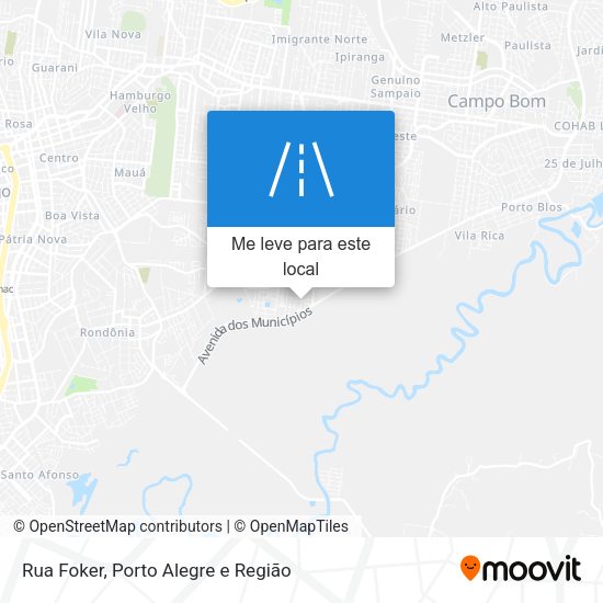 Rua Foker mapa