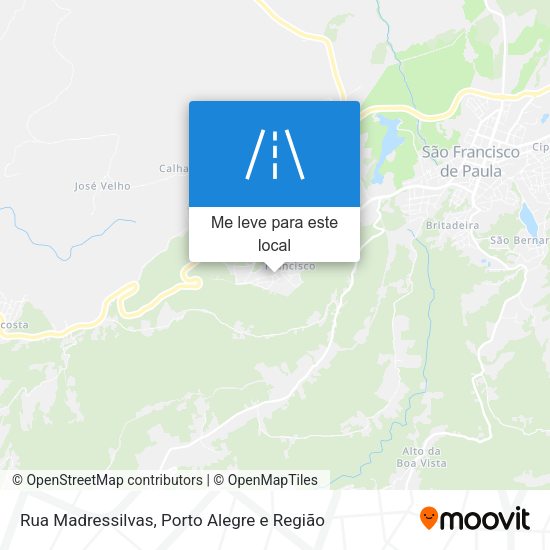 Rua Madressilvas mapa