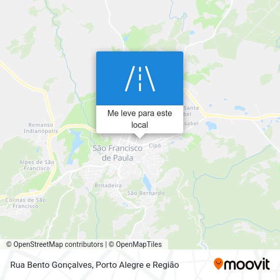 Rua Bento Gonçalves mapa