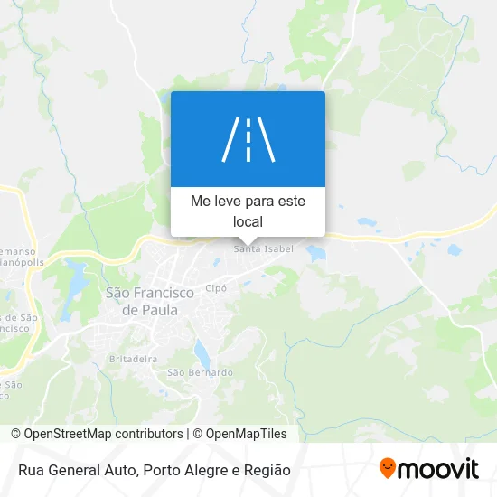 Rua General Auto mapa