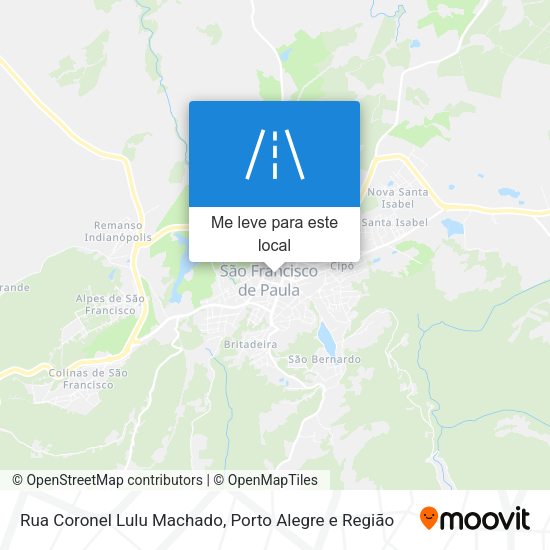 Rua Coronel Lulu Machado mapa