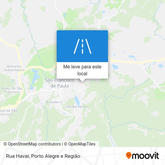 Rua Havaí mapa