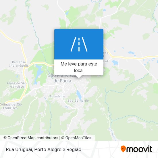 Rua Uruguai mapa