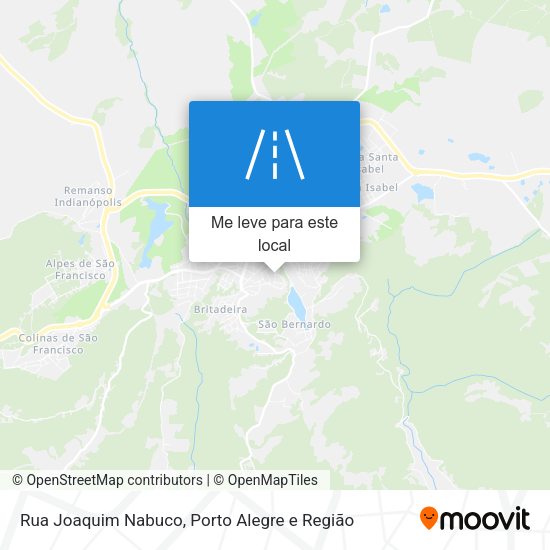 Rua Joaquim Nabuco mapa