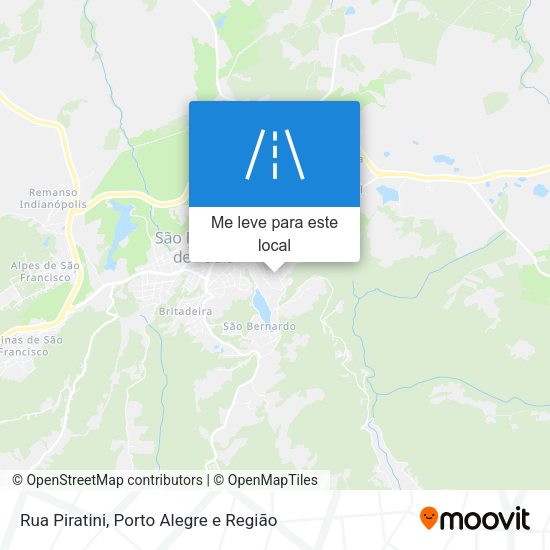 Rua Piratini mapa