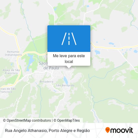 Rua Angelo Athanasio mapa