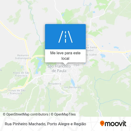 Rua Pinheiro Machado mapa