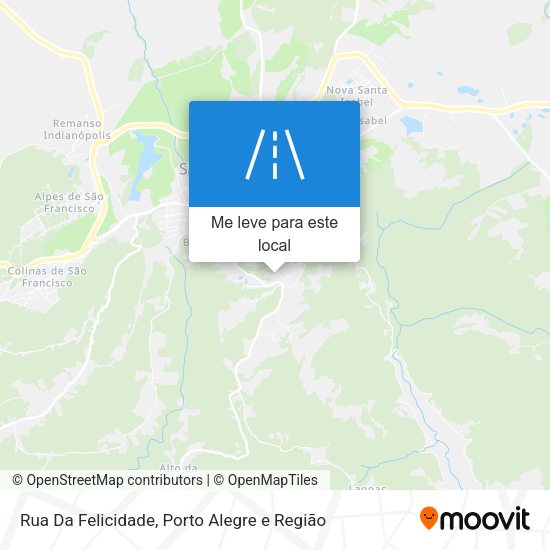 Rua Da Felicidade mapa