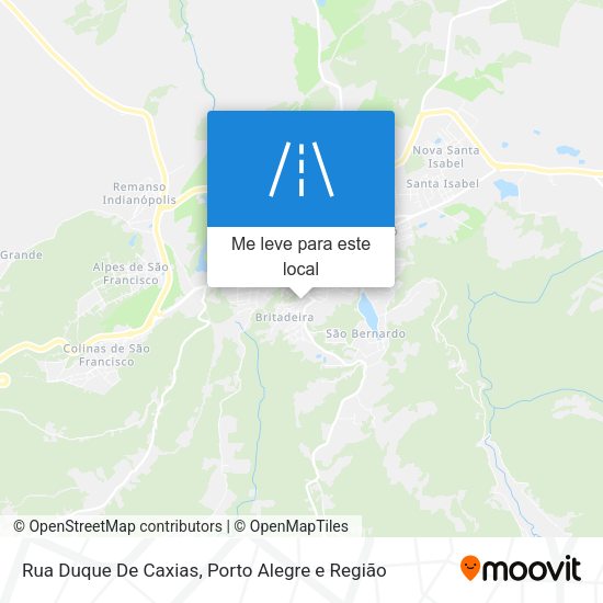 Rua Duque De Caxias mapa