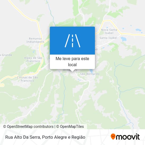 Rua Alto Da Serra mapa