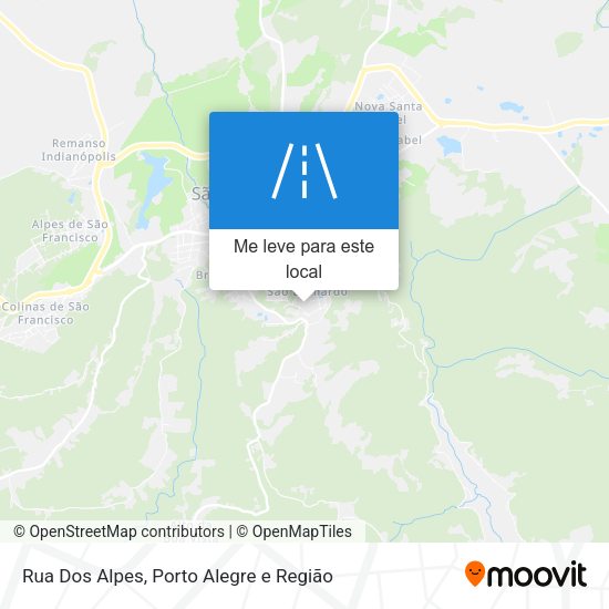 Rua Dos Alpes mapa