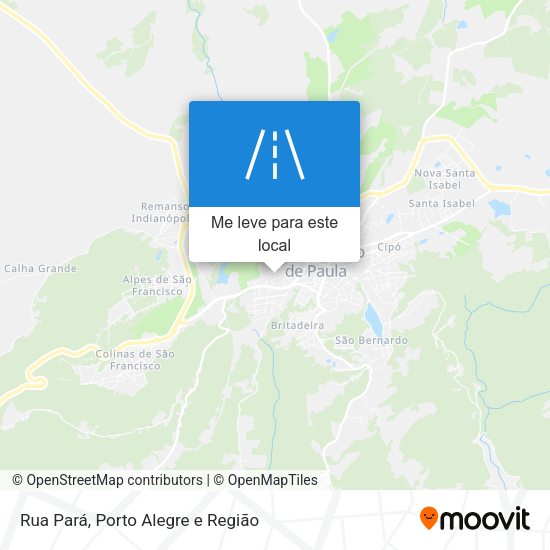 Rua Pará mapa
