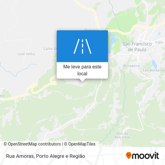 Rua Amoras mapa