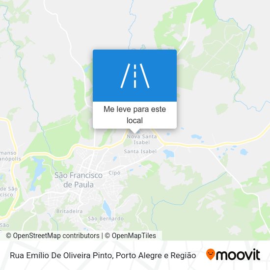 Rua Emílio De Oliveira Pinto mapa
