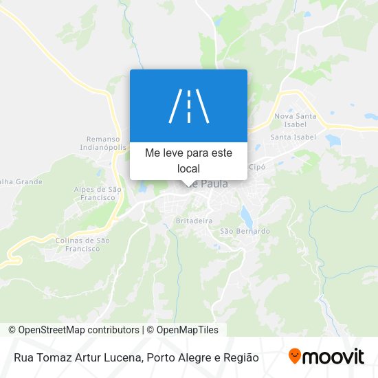 Rua Tomaz Artur Lucena mapa