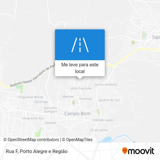 Rua F mapa