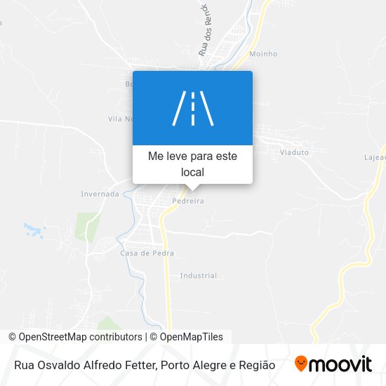 Rua Osvaldo Alfredo Fetter mapa