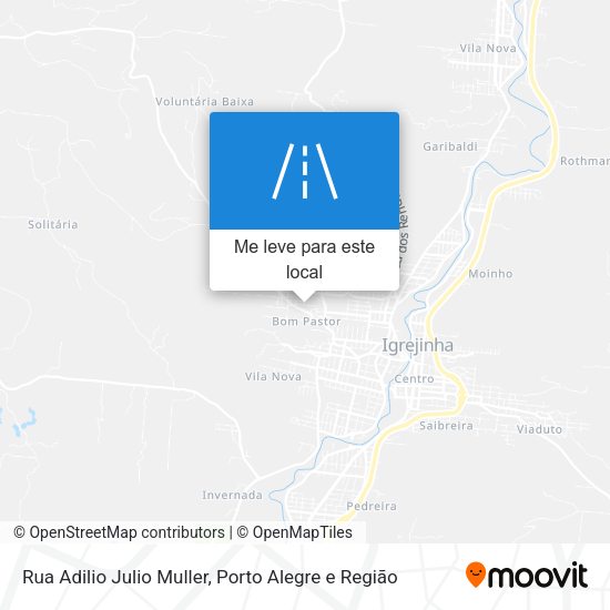 Rua Adilio Julio Muller mapa