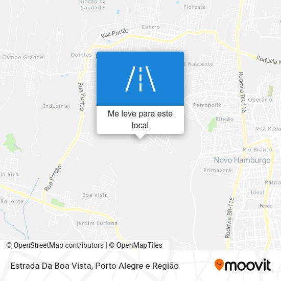 Estrada Da Boa Vista mapa