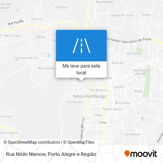 Rua Nildo Nienow mapa