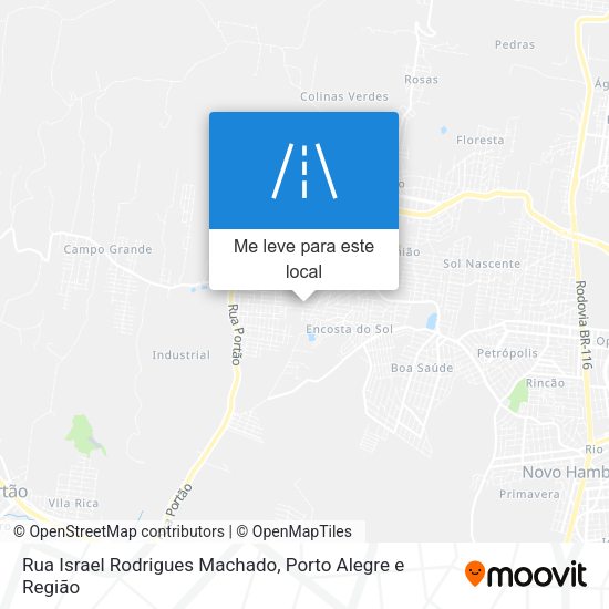 Rua Israel Rodrigues Machado mapa