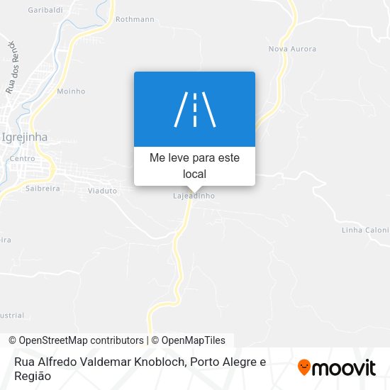 Rua Alfredo Valdemar Knobloch mapa