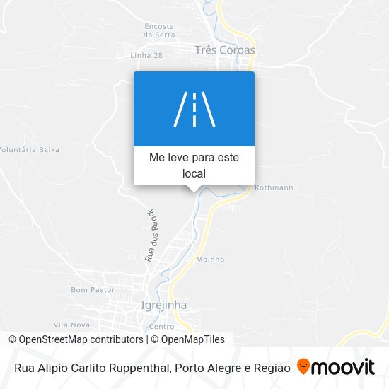 Rua Alipio Carlito Ruppenthal mapa