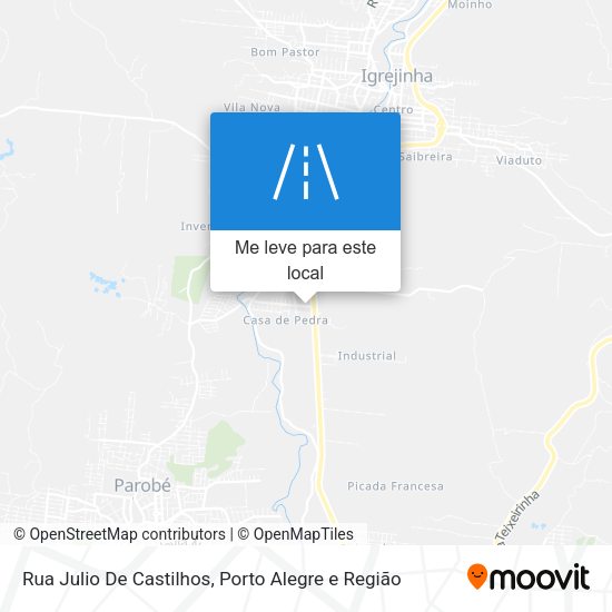 Rua Julio De Castilhos mapa