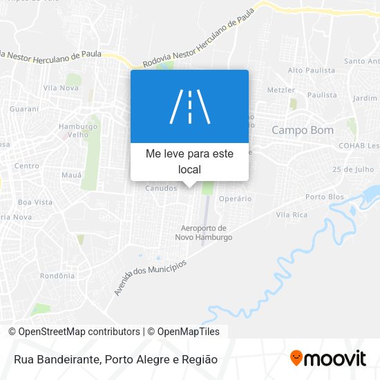 Rua Bandeirante mapa