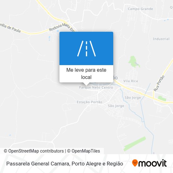 Passarela General Camara mapa