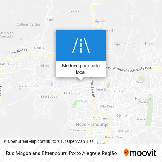 Rua Magdalena Bittencourt mapa