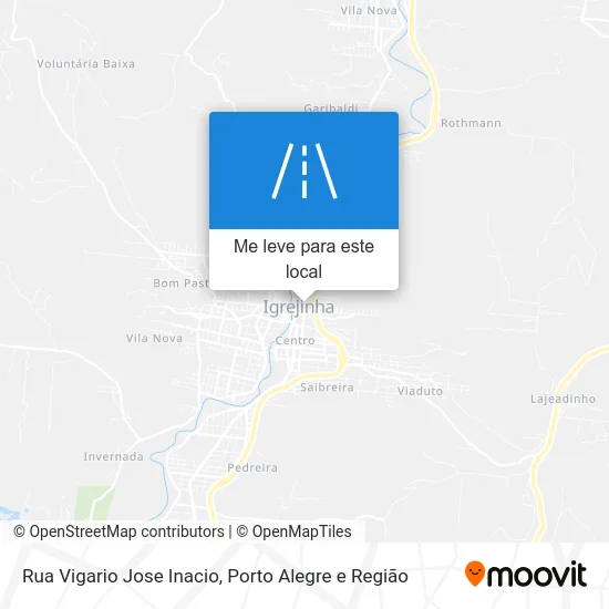 Rua Vigario Jose Inacio mapa