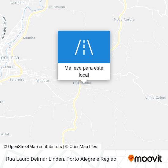 Rua Lauro Delmar Linden mapa