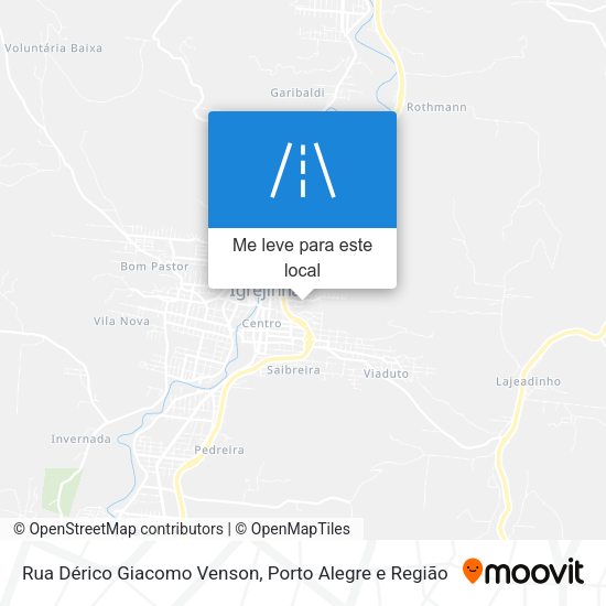 Rua Dérico Giacomo Venson mapa