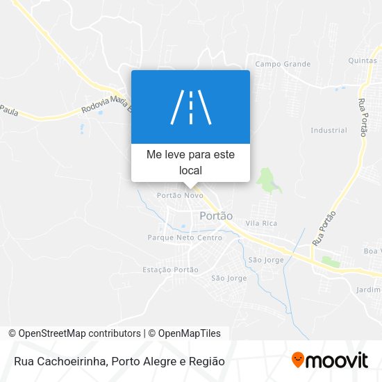 Rua Cachoeirinha mapa