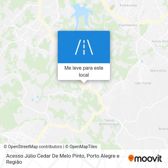 Acesso Júlio Cedar De Melo Pinto mapa