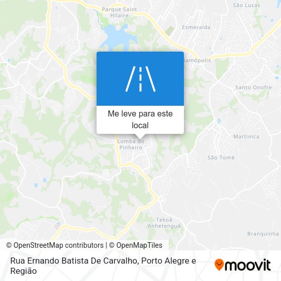 Rua Ernando Batista De Carvalho mapa