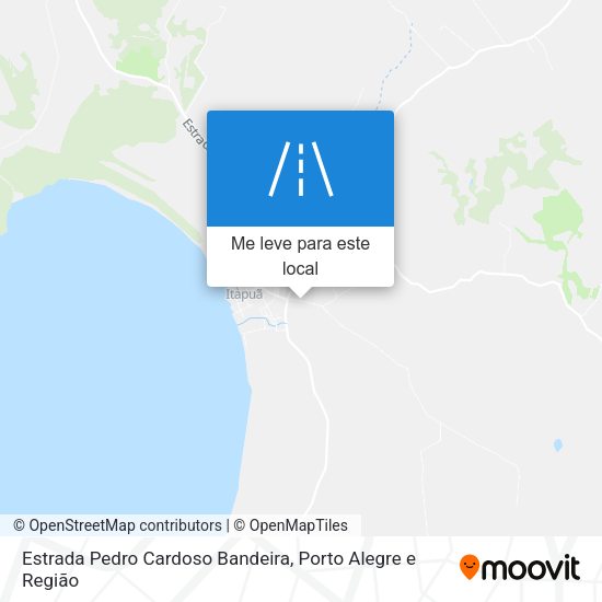 Estrada Pedro Cardoso Bandeira mapa