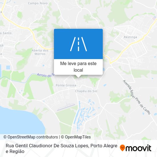 Rua Gentil Claudionor De Souza Lopes mapa