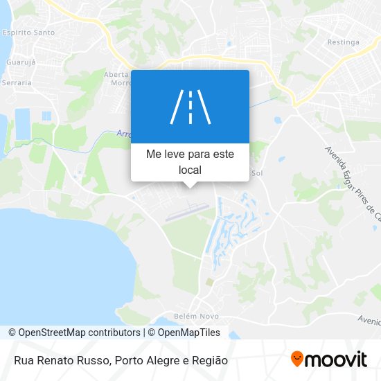 Rua Renato Russo mapa