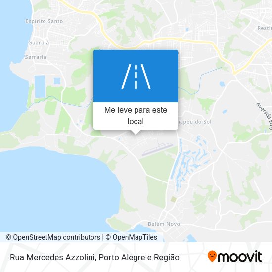 Rua Mercedes Azzolini mapa