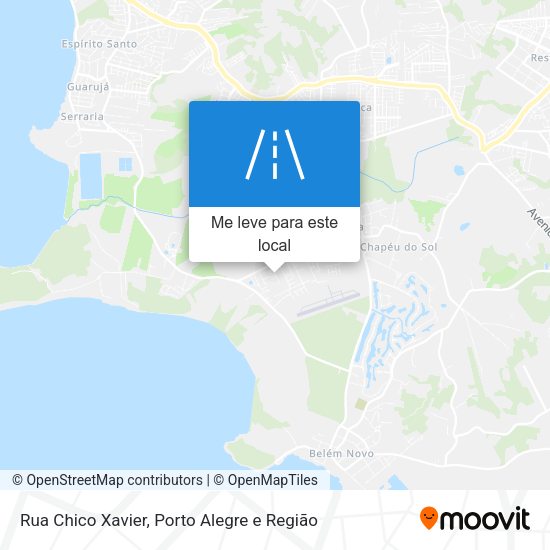 Rua Chico Xavier mapa